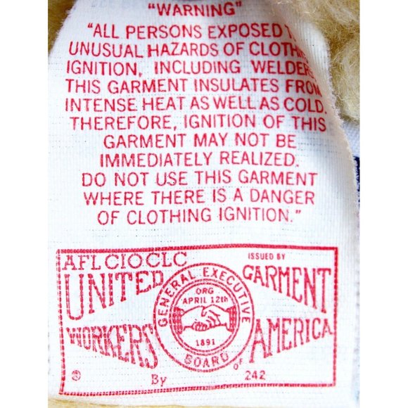 VTG 70s 80s Come On Strong Men L Sherpa Lined Blue Jean Vest Ranch Denim Western - Picture 15 of 15